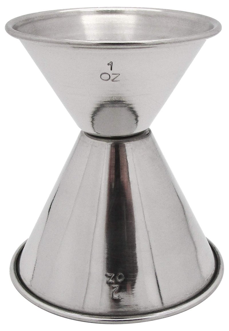 Hudson & Lane Stainless Steel Cocktail Barware Double Measuring Jigger 1 oz x 2 oz - Image 3